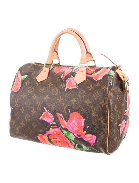 louis vuitton monogram roses speedy 30 bag|Louis Vuitton rose pattern.